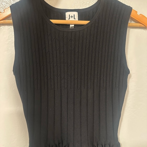 John + Jenn black textured bodycon sweater dress - Picture 6 of 10